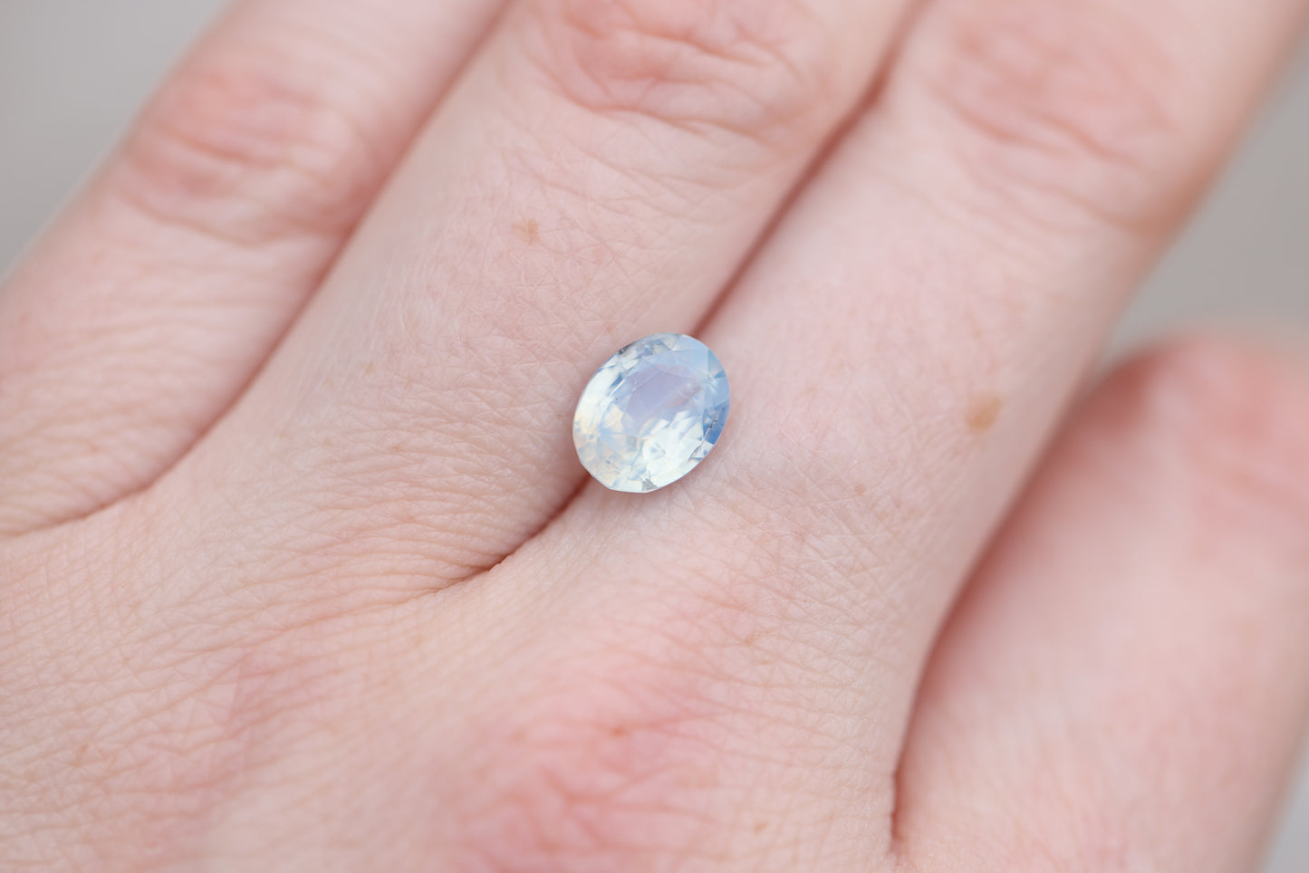 Platinum 4.40 ct Light Blue Cushion Sapphire Ring